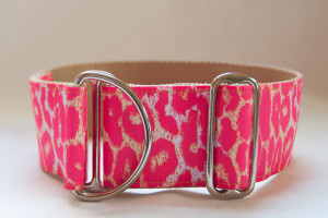 Limited Slip Hound Collar in Pink Cheetah Design