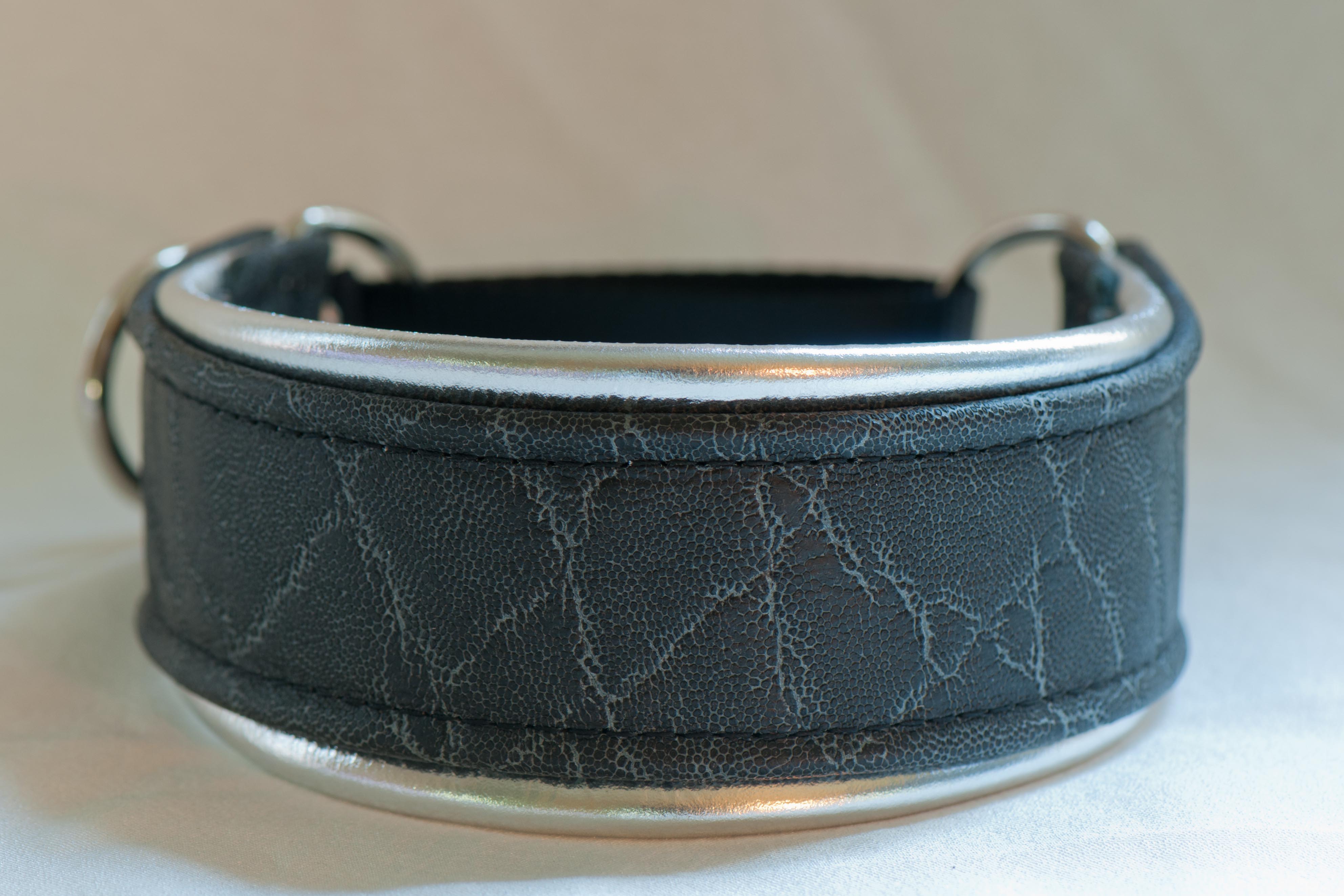 Leather Lurcher Black Elephant Collar Hamilton Hounds