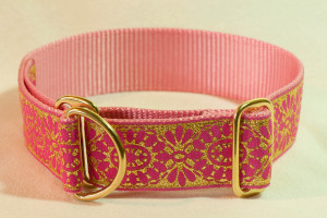 Limited Slip Hound Collar in Pink and Gold