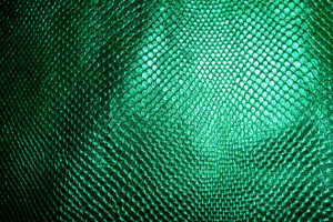 Leather Lurcher Green Metallic Cobra Cowhide