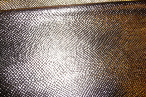 Leather Lurcher Pewter Metallic Cobra Cowhide