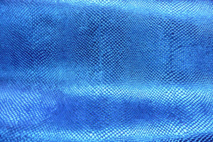 Leather Lurcher Royal Blue Metallic Cobra Cowhide