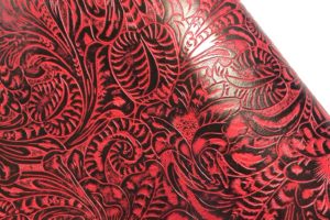 Leather Lurcher Custom Design - Red