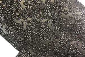 SALE – Leather Lurcher Custom Design – Cream/Gold/Silver